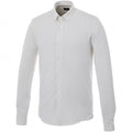 Front - Elevate Mens Bigelow Long Sleeve Pique Shirt