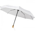 White - Front - Avenue Bo Foldable Auto Open Umbrella