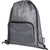 Front - Bullet Ash Foldable Recycled Drawstring Bag