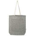 Front - Bullet Pheebs Heather Front Pocket Tote Bag