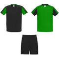 Fluorescent Green-Navy Blue - Front - Roly Childrens-Kids Juve Sports Set