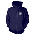 Front - Hüsker Dü Unisex Adult Circle Logo Full Zip Hoodie