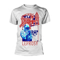 Front - Death Unisex Adult Leprosy Poster T-Shirt