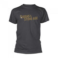 Front - Queens Of The Stone Age Unisex Adult Metallic Logo T-Shirt