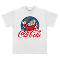 Front - Coca-Cola Unisex Adult Drinking Santa T-Shirt