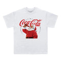 Front - Coca-Cola Unisex Adult Drinking Santa T-Shirt