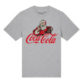 Front - Coca-Cola Unisex Adult Santa Logo T-Shirt