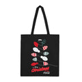 Front - Coca-Cola Bottle Christmas Tote Bag