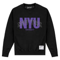 Front - New York University Unisex Adult Script Sweatshirt