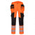 Front - Portwest Mens DX4 Hi-Vis Detachable Holster Pocket Rail Trousers