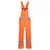 Front - Portwest Mens Hi-Vis Breathable Bib And Brace Trouser