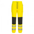 Front - Portwest Mens KX3 Flexi Hi-Vis Trousers