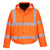 Front - Portwest Mens Hi-Vis Winter Bomber Jacket