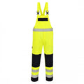 Front - Portwest Mens Hi-Vis Multi-Norm Bib And Brace Trouser