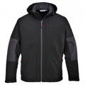 Front - Portwest Mens Hooded Soft Shell Jacket