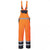 Front - Portwest Mens Contrast Hi-Vis Safety Bib And Brace Overall