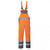 Front - Portwest Mens Rain Contrast Hi-Vis Safety Bib And Brace Overall