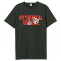 Front - Amplified Unisex Adult Blood Splatter My Chemical Romance Vintage Logo T-Shirt