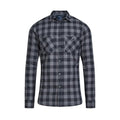 Front - Raging Bull Mens Checked Quilted Shirt Jacket