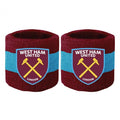 Front - West Ham United FC Cotton Elasticated Wristband (Pack of 2)