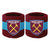 Front - West Ham United FC Cotton Elasticated Wristband (Pack of 2)