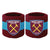 Front - West Ham United FC Cotton Elasticated Wristband (Pack of 2)