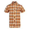 Front - Regatta Mens Checked Packaway Travel Shirt