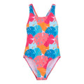 Front - Regatta Girls Katrisse Tropical Leaves One Piece Swimsuit