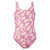 Front - Regatta Girls Orla Kiely Jasmine Flower One Piece Swimsuit