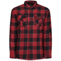 Front - Regatta Mens Shelford Checked Padded Shirt