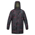 Front - Regatta Mens Christian Lacroix Laurus Grid Padded Waterproof Jacket