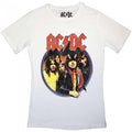 Front - AC/DC Womens/Ladies Highway To Hell Circle T-Shirt