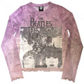 Front - The Beatles Womens/Ladies Revolver Mesh Long-Sleeved Crop Top