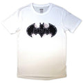 Front - Batman Unisex Adult Bat Skull & Cobwebs T-Shirt