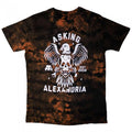 Front - Asking Alexandria Unisex Adult Eagle Skull T-Shirt