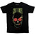 Front - Guns N Roses Unisex Adult Rose Skull T-Shirt