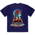 Front - Marvel Comics Unisex Adult The Amazing Spiderman Keyhole T-Shirt