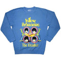 Front - The Beatles Unisex Adult Yellow Submarine Heads In Circles Sweatshirt