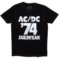 Front - AC/DC Unisex Adult 74 Jailbreak Back Print T-Shirt