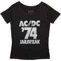 Front - AC/DC Unisex Adult 74 Jailbreak Back Print T-Shirt