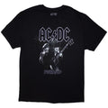 Front - AC/DC Unisex Adult PWRD-UP B&W Photo T-Shirt