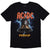 Front - AC/DC Unisex Adult PWRD-UP In Rock We Trust Back Print T-Shirt