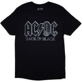 Front - AC/DC Unisex Adult Back In Black PWR-UP EU Tour ´24 Back Print T-Shirt