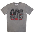 Front - Guns N Roses Unisex Adult Hell Group Stone Wash T-Shirt