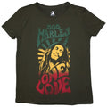 Front - Bob Marley Womens/Ladies One Love Gradient T-Shirt