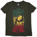 Front - Bob Marley Unisex Adult One Love Gradient Stone Wash T-Shirt