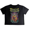 Front - Bring Me The Horizon Womens/Ladies Smoking Dinosaur Crop Top