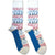 Front - The Beatles Unisex Adult Help! Outlines Repeat Socks