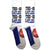 Front - The Beatles Unisex Adult Budokan Poster & Drum Logo Socks