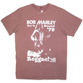 Front - Bob Marley Unisex Adult Hawaii Stone Wash T-Shirt